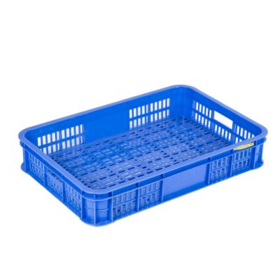 China OEM PE/PP Mesh Cheap Plastic Storage Baskets Rectangular Fruit Vegetable Plastic Crates for sale