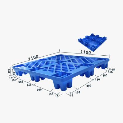 China Long Life Service Cargo Packing Grid Nine Runners 1100x1100x145mm Single Faced Pallet With 4 Way Entry for sale