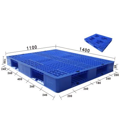 China Double Faced 1400 1100 Japan Standard Size Single Use Plastic Pallets for sale