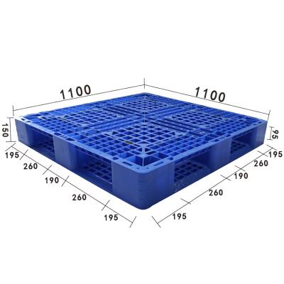 China Large Netting 1100x1100x150 Single Faced Plastic Pallet for sale