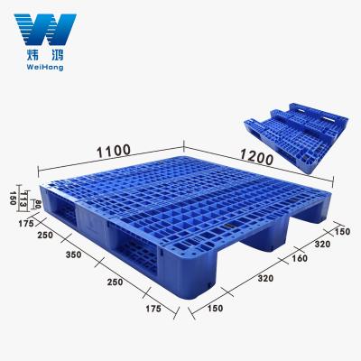 China Double Faced New Trend Bigrille Faced Plastic Pallet For Medical Storage for sale