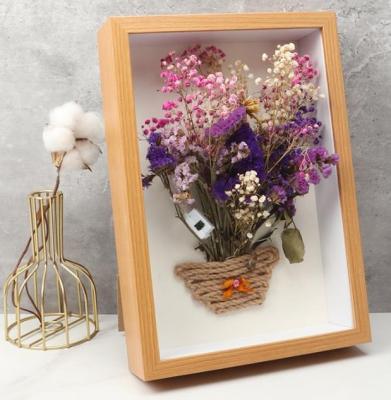 China Dongjin Creative Home Decorative Art Frame Shadow Box View Depth 5cm For DIY Flowers, Art Crafts, Tickets Show 3D Photo View for sale