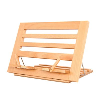 China Dongjin Popular High Quality School Artist Easel Stand Beech Folding Book Painting Easel Wooden Box for School for School for sale