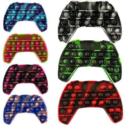 China Push Bubble Kids Dimple Fidget Toy Adult Gamepad Single Hand Antistress Push Bubbles Sensory Toy For Kids Autism Need Fidgety Toy for sale