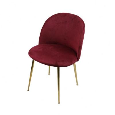 China Modern Cover Design Flannel Fabric Metal Legs Removable Red Living Room Accent Chairs for sale