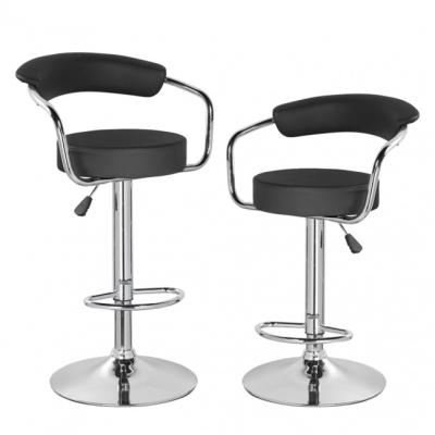 China High Quality Custom Made Modern PU Kitchen Bar Stool Adjustable Leather Chair Seat for sale