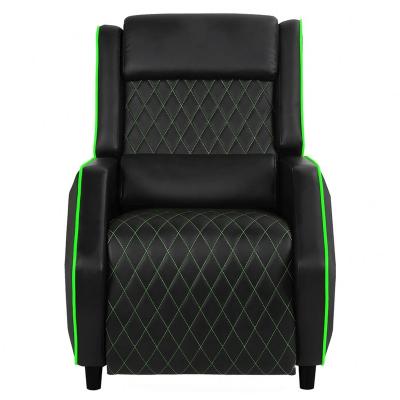 China Hot Selling Massage PVC Gaming Sofa Recliner Custom Sofa Gaming Leather Chair With Footstool for sale