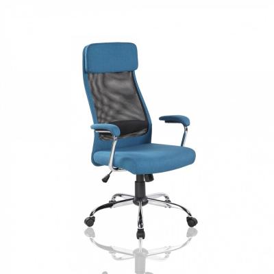 China Rotation Adjustable Blue Ergonomic Boss Chair Computer Chair Executive Mesh Office Chair for sale