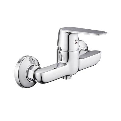 China Without Chrome Plating Bath Wall Mounted Faucet Bathroom Set HUADIAO Single Handle Shower Faucet for sale