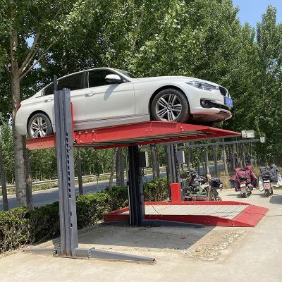 China Cargo elevado hidráulico 2.2kW de poupança de energia do sistema 2 do estacionamento do carro da garagem da casa auto à venda