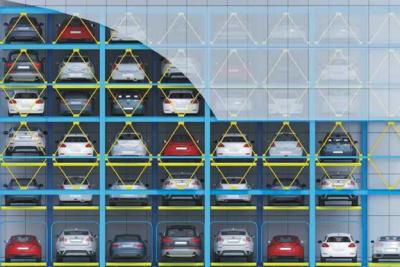 China De elektriciteit dreef het Horizontale Systeem van het Omloopparkeren met 2000kg-het Opheffen Capaciteit aan Te koop