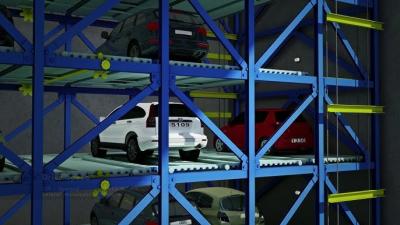 China Automatisch parkeersysteem met horizontale circulatie en noodstopknop Te koop