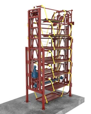 China Capaciteit 2000 kg Verticaal draaiend parkeerstelsel Compact Automatische bediening Te koop