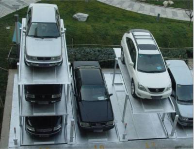 China Elevación automotriz del coche de la impulsión de cadena del elevador 3 del poste subterráneo del nivel 4 en venta