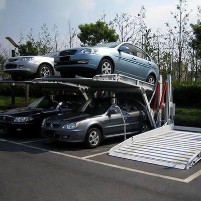 China Stahlladen doppelt-Decker Hydraulic Tilting Car Lifts 2000kg zu verkaufen