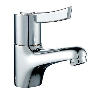 China Chrome Finish Single Lever Sequential Lever Mono Bathroom Sink Mixer Basin Faucet / Faucet for sale