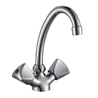 China China Manufacture High Quality Kitchen Sink Faucets Double Handle Modern Professional Double Sink Mixer Taps for sale