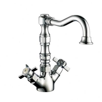 China Modern Traditional Chrome Taps Vintage Kitchen Sink Faucet With 2 Handle Water Tap Idnividual for sale