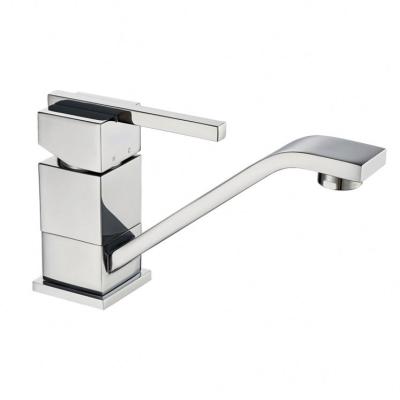 China Modern Chrome Plated Contemporary Ceramic Brass Kitchen Sink Faucet Cheap Core Valve Core Mixer for sale