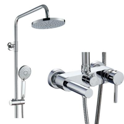 China With Mixer High Quality Wall Mounted Bath Slide Bar Bathroom Shower Faucet Sets for sale