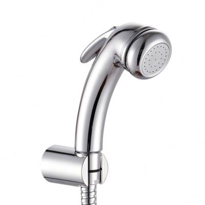 China Without Needle Plastic ABS Chrome Plated Muslim Shattaf Shattaf Portable Bidet Shower Sprayer Toilet Use Shower Bidet for sale