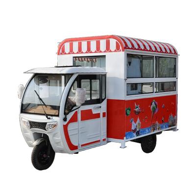 China Vegetable Processing Plant Customized Multifunctional Electric Tricycle Snack Cart Commercial Fast Food Truck For Sale for sale