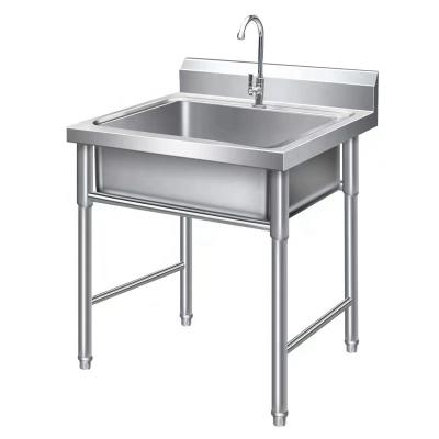 Κίνα Good quality hotel/kitchen/restaurant stainless steel laundry sink kitchen sink outdoor single bowl stainless steel commercial sink on sale προς πώληση