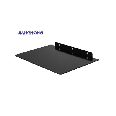 China Professional show parts set top box glass wall set top box TV mount dvd wall bracket for sale