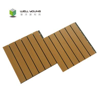 China Modern Grooved Fireproof Soundproofing Panel Soundproofing Wall Panel for sale