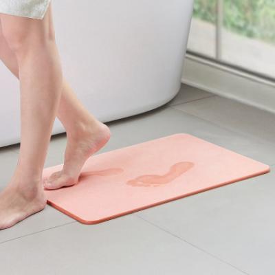 China Viable dropshipping customized products popular diatomite bath mat foot mat for sale