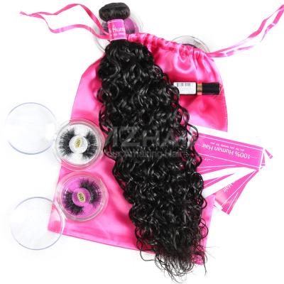 China Water Wave 10A Grade And Wavy Double Water Extension Bundle Cuticle Aligned Hair Wet Brazilian Wet Wave Weft Curly Hair Wholesalers for sale