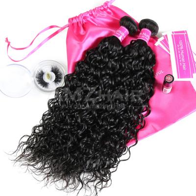 China Water Wave Water Wave Double Weave Raw Brazilian Hair Vendors Cheap Wholesale Price Cuticle Aligned Remy Human Hair Extension Bundle for sale