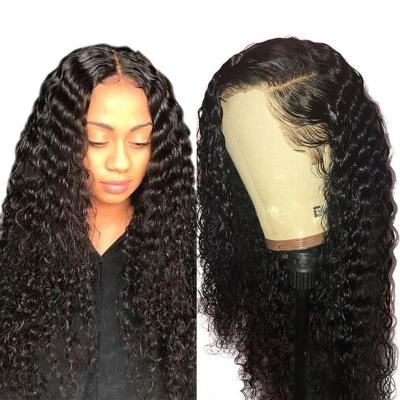 China Lace Front Wig Wholesale Cheap Transparent Hd Wave Virgin Brazilian Raw Deep Wave Human Hair Full Lace Front Wig For Black Women for sale