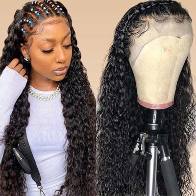 China Afro LOOP Full Lace Hair Wigs French Curly Indian Hair Full Lace Front Wig High Quality Raw For Women 360 Color Hd Lace Headband Wig for sale