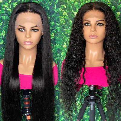 China Water Wave Water Wave Wigs Hair Lace Front Brazilian Hair Hd Lace Front Wig Full Lace Frontal Vendor Hair Curly Wigs For Black Women for sale