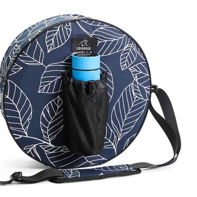 China Fashion Canvas Fitness Exercise Tool Messenger Bag Yoga Wheel Eco-friendly Carry Yoga Mat Bag for sale