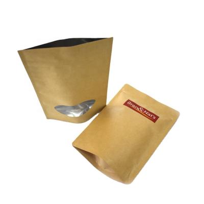 China 100% Compostable BIODEGRADABLE Mylar Kraft Paper Pouch Stand Up Packaging Ziplock Bags Biodegradable Plastic Seal Food Package Heat Seal LDPE for sale