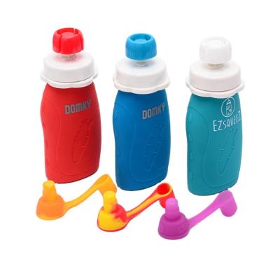 China Microwavable Icy Pop / Silicone Baby Food Pouch Customized Engraving Printing Promotion Gravnre Printing For MM PACK Free Accept Customed CN; GUA for sale