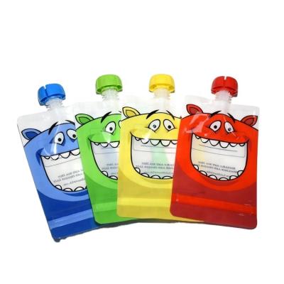 China Custom Reusable Moisture And Smell Proof Holder Up Liquid Baby Food Packaging Zipper Spout Pouch Customized Gravnre Printing Promotion 1-9 Colors mm bundle for sale