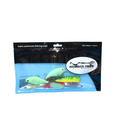 China Small Water Soluble Moisture Proof Ziplock Bait Bags With Window Biodegradable Plastic PVA PE Customized Free Vacuum Bag Zipper Top for sale