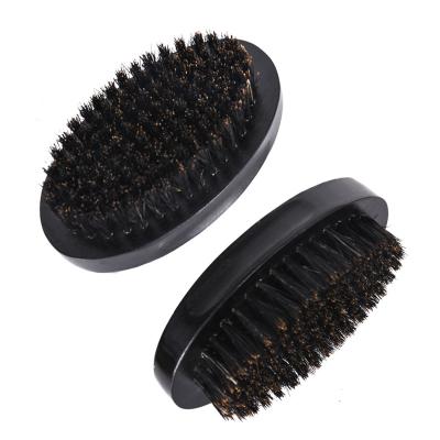 China Nondisposable Vegan Custom Hot Gold Mdeium Bristle Silver Blue Shiny Nylon Beard Shaving Men's Comb and Beard Brush Set Grooming Care for sale