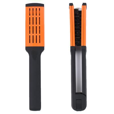 China 100% Nylon Cushion Boar Bristle Hair Brush Double Sided Straight And Smooth Ceramic Straightening Brush for sale