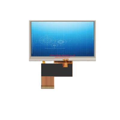 China 480*272 high resolution 1000nits brightness 4.3 inch tft lcd display with RTP resistance touch screen 4.3 inch for sale