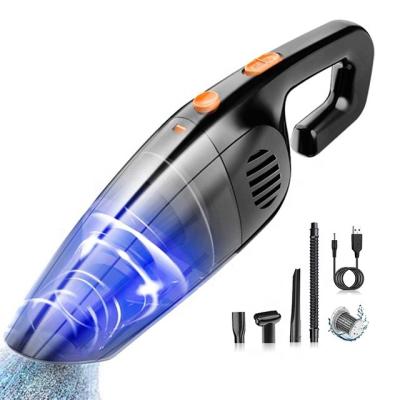 China Car Grey/Black/Gray/Brown/Celadon Black Plus Orange Home Car Vacuum Cleaner Long Life 0.8Kg 120W 8.4V 7KPA 2*2200mAH Lithium Battery for sale