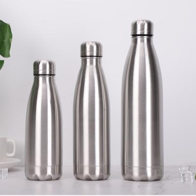 China Drinkware Sustainable Type And WITH LID Accessories SS Single Wall Cola Shaped Water Bottle for sale