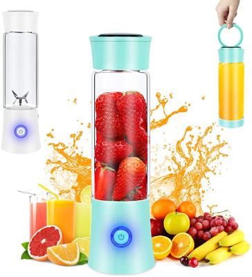 China 480ml Car Power Strong USB Recharged Portable Juice Size Personal Blender for sale