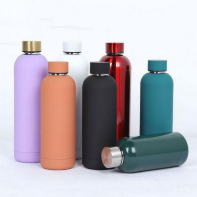 China New Sustainable Approval Thermal Leak Dual Wall Custom Water Bottle With Cup for sale