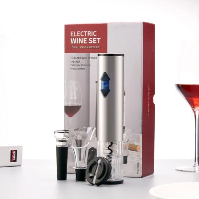 China Wholesale Disposable Electric Wine Opener OEM Wine Bottle Opener Battery Operated Gift Set for sale