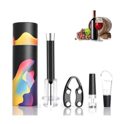 China Viable New Product Air Pressure Pump Corkscrew Wine Bottle Air Pressure Wine Opener Set for sale