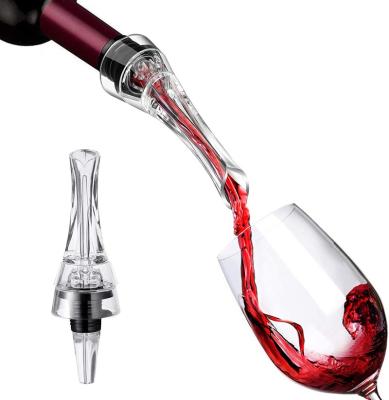 China 2022 Popular Drinking Tool Top 5 Premium Wine Aerator Pourer Spout Professional Quality 2-in-1 Wine Aerator zu verkaufen